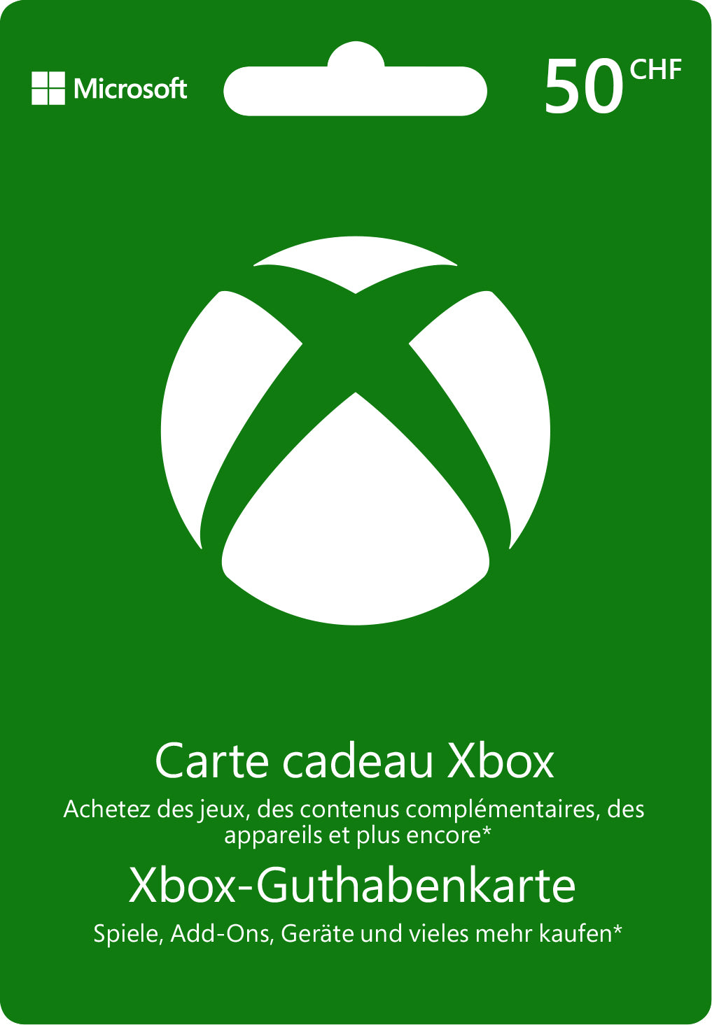 Geschenkkarte Microsoft Xbox