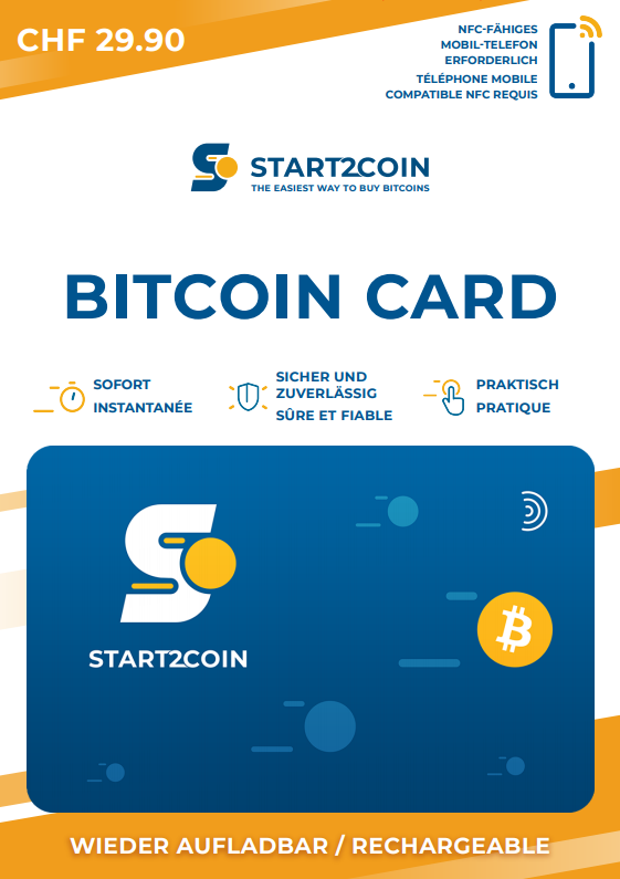 Blister Bitcoin Card Start2coin